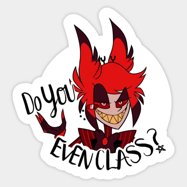 Classy Alastor Sticker Sticker by lemonylol